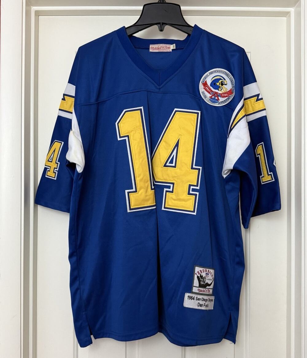 Mitchell & Ness San Diego Chargers Dan Fouts 1984 Throwback Jersey Mens 50 VTG